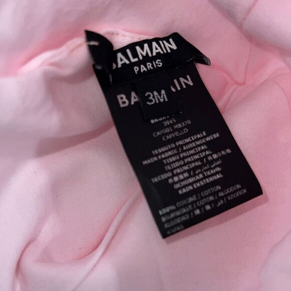 BALMAIN BABY GIRL’S 3 - PIECE LOGO FOOTIE SET 3M - Picture 4 of 14